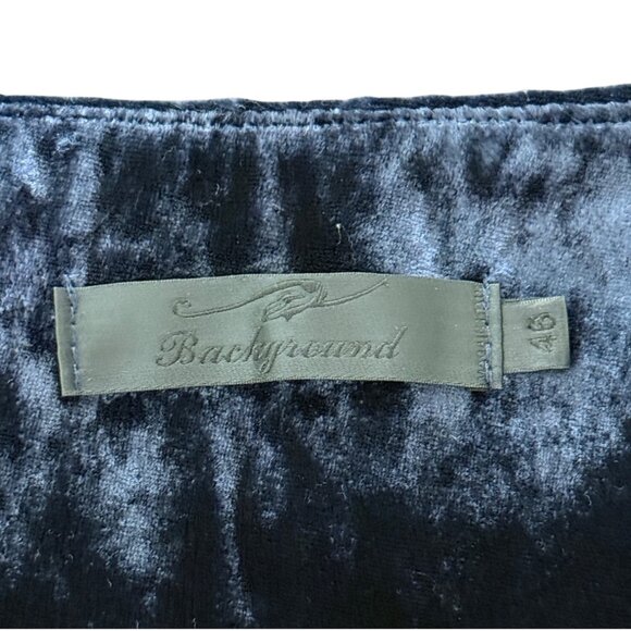 Floral Velvet Chiffon Skirt Silk By Background Boho Whimsy Italy Size 46 / US 10 - Picture 3 of 9